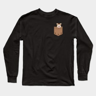 Shiba Inu in your Pocket Fun T Shirt for Men Women and Kids Long Sleeve T-Shirt